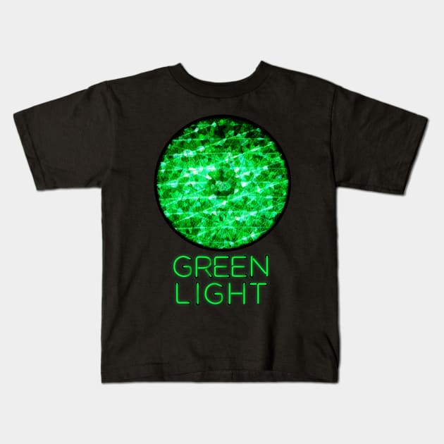 Green Light Kids T-Shirt by Braeprint